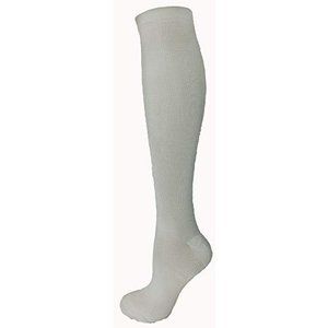 White Small/Medium Ladies Compression Socks, One P